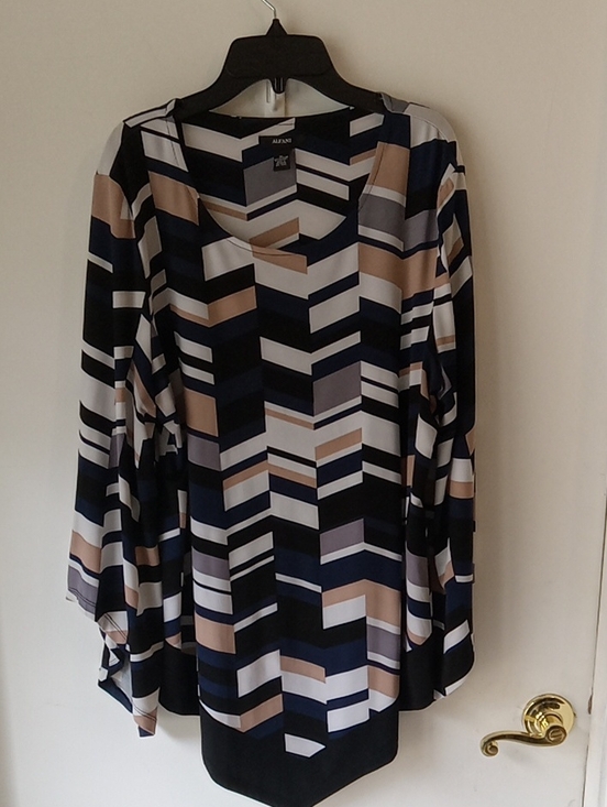 Alfani Tops - Alfani Geometric Tunic